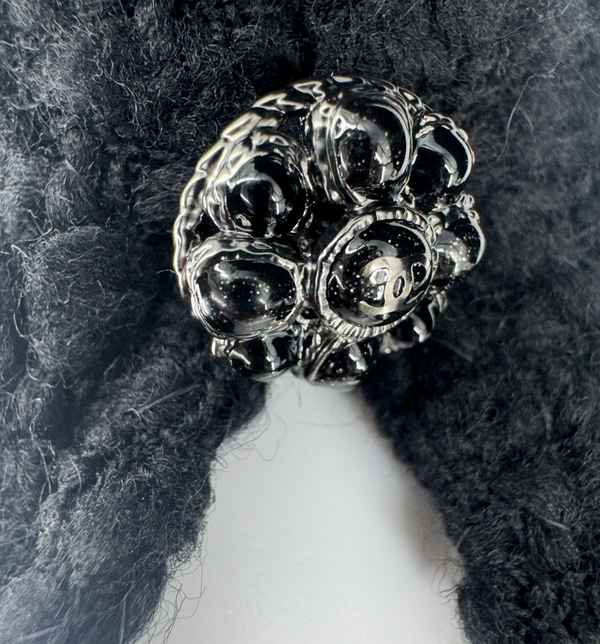 Chanel Runway Fall 2010 Black Wool Tweed Illusion Neckline Dress – Size 38