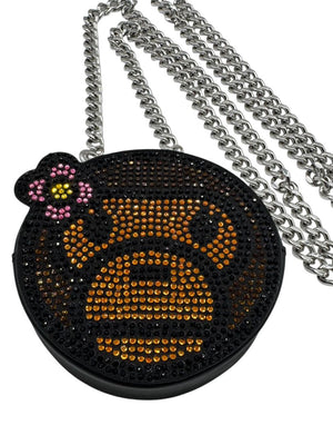 A Bathing Ape BABY LISA Crystal Face Coin Purse on Chain
