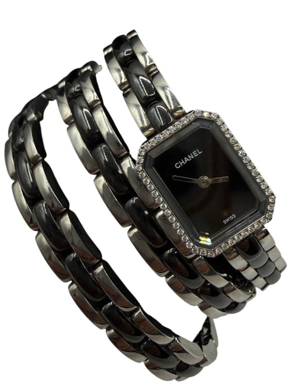 Chanel Première 18K White Gold Diamond Bezel Triple Wrap Watch Ref. O.N. 39306 w/ Box