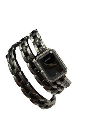 Chanel Première 18K White Gold Diamond Bezel Triple Wrap Watch Ref. O.N. 39306 w/ Box