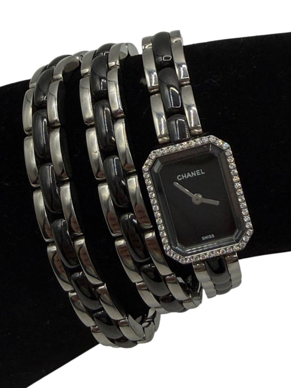 Chanel Première 18K White Gold Diamond Bezel Triple Wrap Watch Ref. O.N. 39306 w/ Box