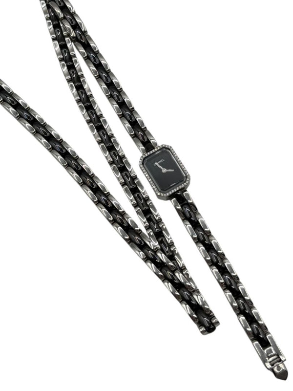 Chanel Première 18K White Gold Diamond Bezel Triple Wrap Watch Ref. O.N. 39306 w/ Box
