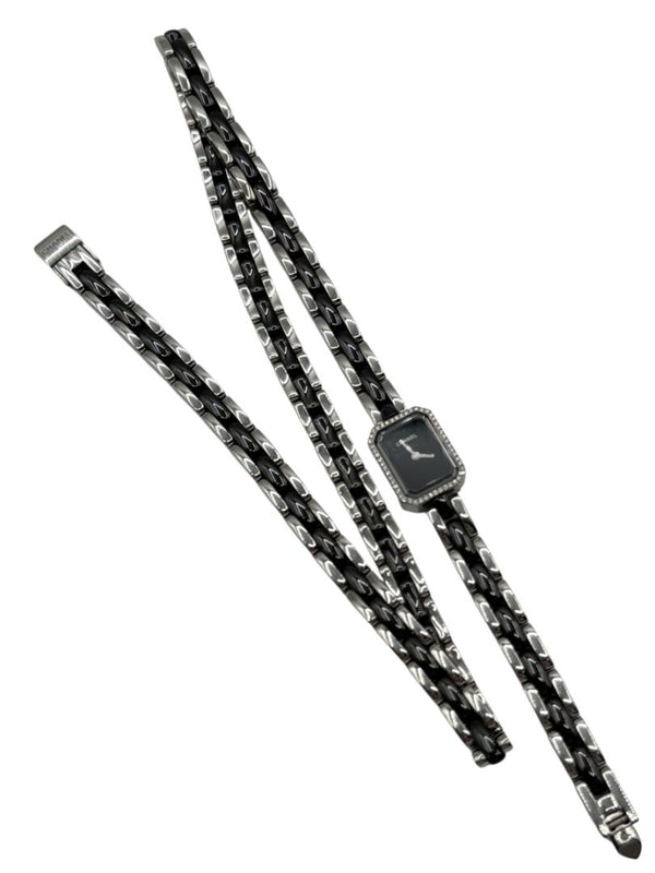 Chanel Première 18K White Gold Diamond Bezel Triple Wrap Watch Ref. O.N. 39306 w/ Box