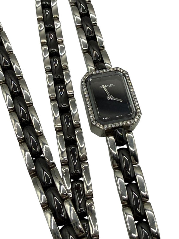 Chanel Première 18K White Gold Diamond Bezel Triple Wrap Watch Ref. O.N. 39306 w/ Box