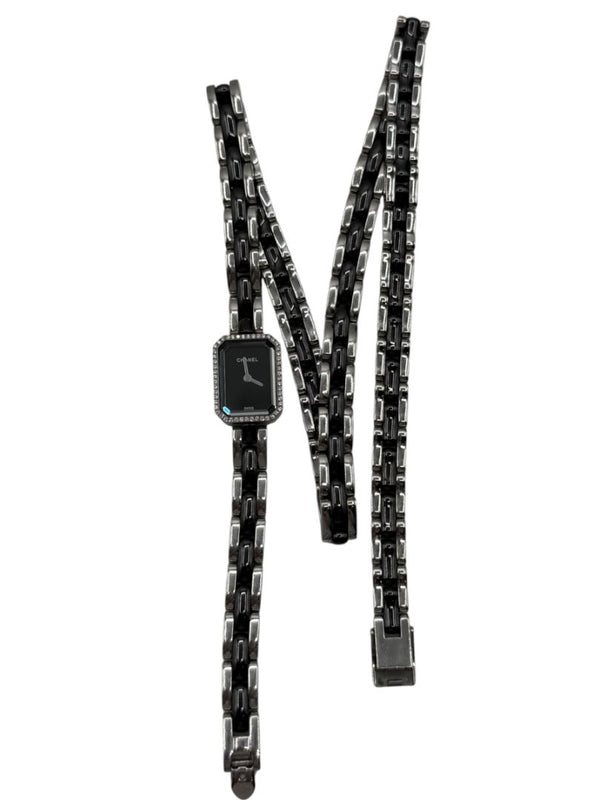 Chanel Première 18K White Gold Diamond Bezel Triple Wrap Watch Ref. O.N. 39306 w/ Box