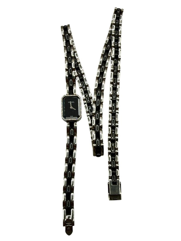 Chanel Première 18K White Gold Diamond Bezel Triple Wrap Watch Ref. O.N. 39306 w/ Box