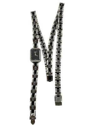 Chanel Première 18K White Gold Diamond Bezel Triple Wrap Watch Ref. O.N. 39306 w/ Box