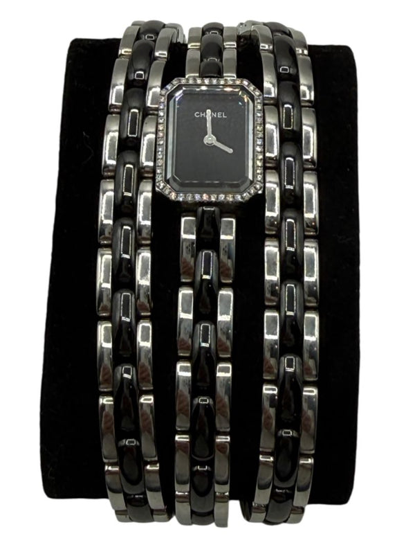Chanel Première 18K White Gold Diamond Bezel Triple Wrap Watch Ref. O.N. 39306 w/ Box