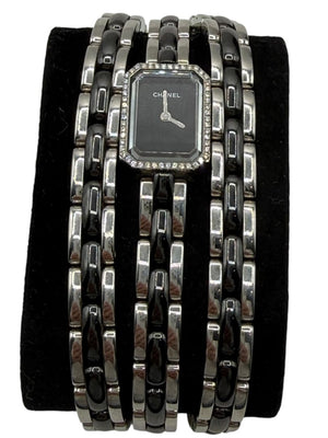 Chanel Première 18K White Gold Diamond Bezel Triple Wrap Watch Ref. O.N. 39306 w/ Box