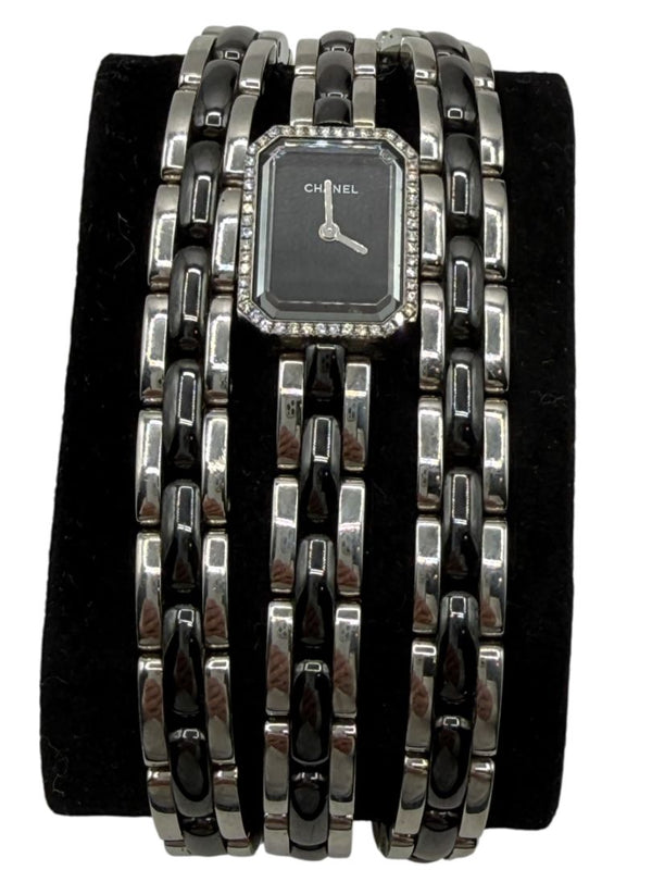 Chanel Première 18K White Gold Diamond Bezel Triple Wrap Watch Ref. O.N. 39306 w/ Box