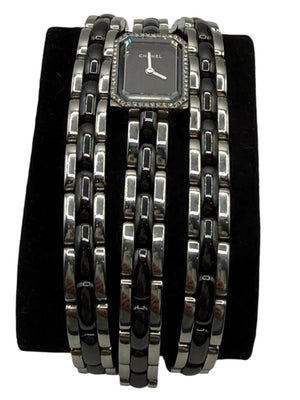 Chanel Première 18K White Gold Diamond Bezel Triple Wrap Watch Ref. O.N. 39306 w/ Box