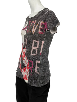 Custo Barcelona Graphic Embellished Short-Sleeve T-Shirt – Size 1