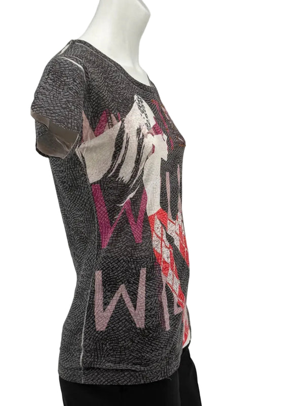 Custo Barcelona Graphic Embellished Short-Sleeve T-Shirt – Size 1