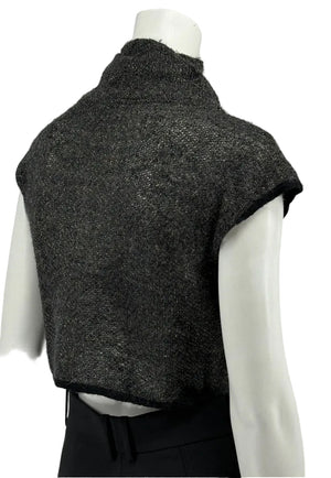 Custo Barcelona Women’s Embellished Knit Crop Short-Sleeve Sweater – Size 1