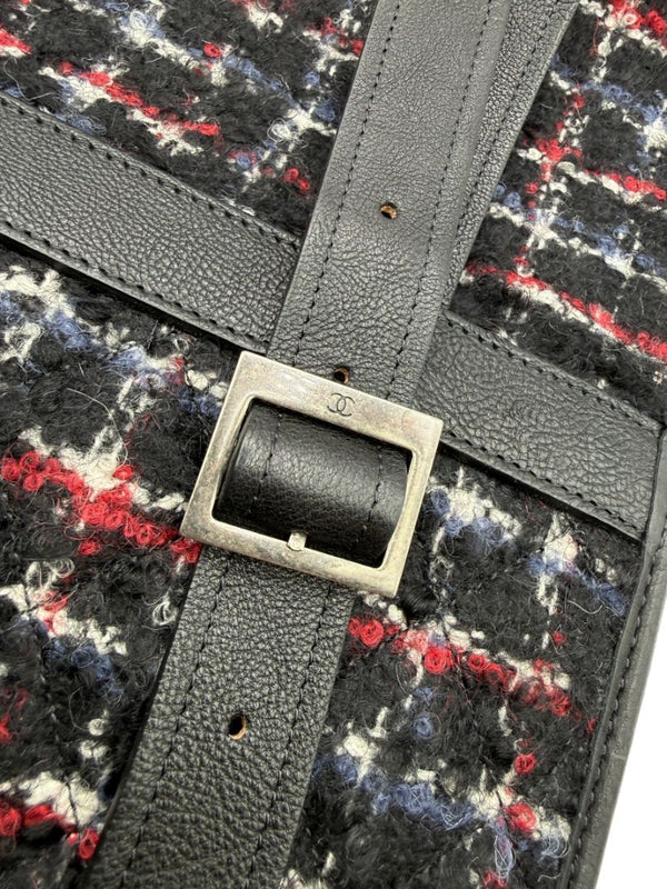 Chanel Fall 2010 Runway Trek Pack 3-in-1 Tweed Backpack – Multicolor Plaid – Rare