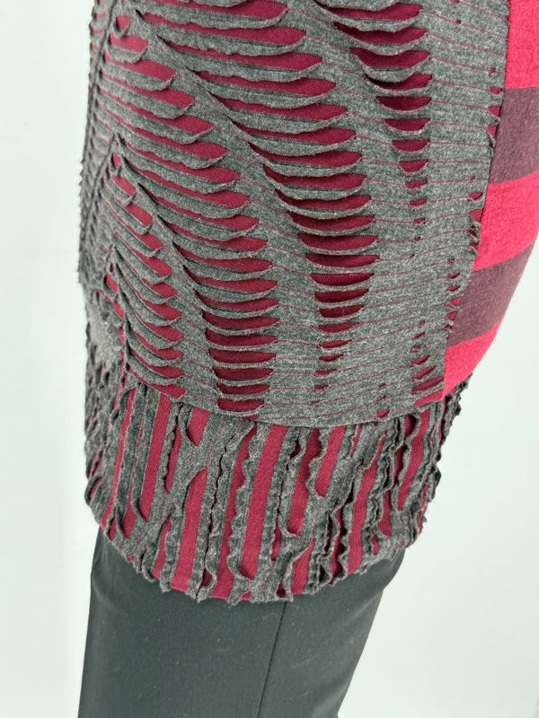 Custo Barcelona Embellished Cutout Knit Shirt Dress with Detachable Belt – Size 1
