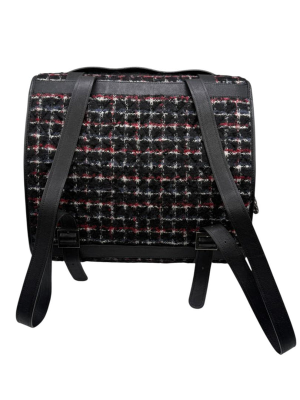 Chanel Fall 2010 Runway Trek Pack 3-in-1 Tweed Backpack – Multicolor Plaid – Rare