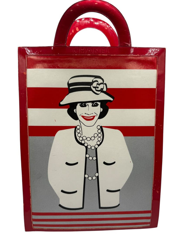 Chanel "Mademoiselle Coco" Vintage Patent Leather Tote