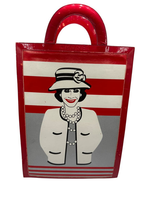 Chanel "Mademoiselle Coco" Vintage Patent Leather Tote