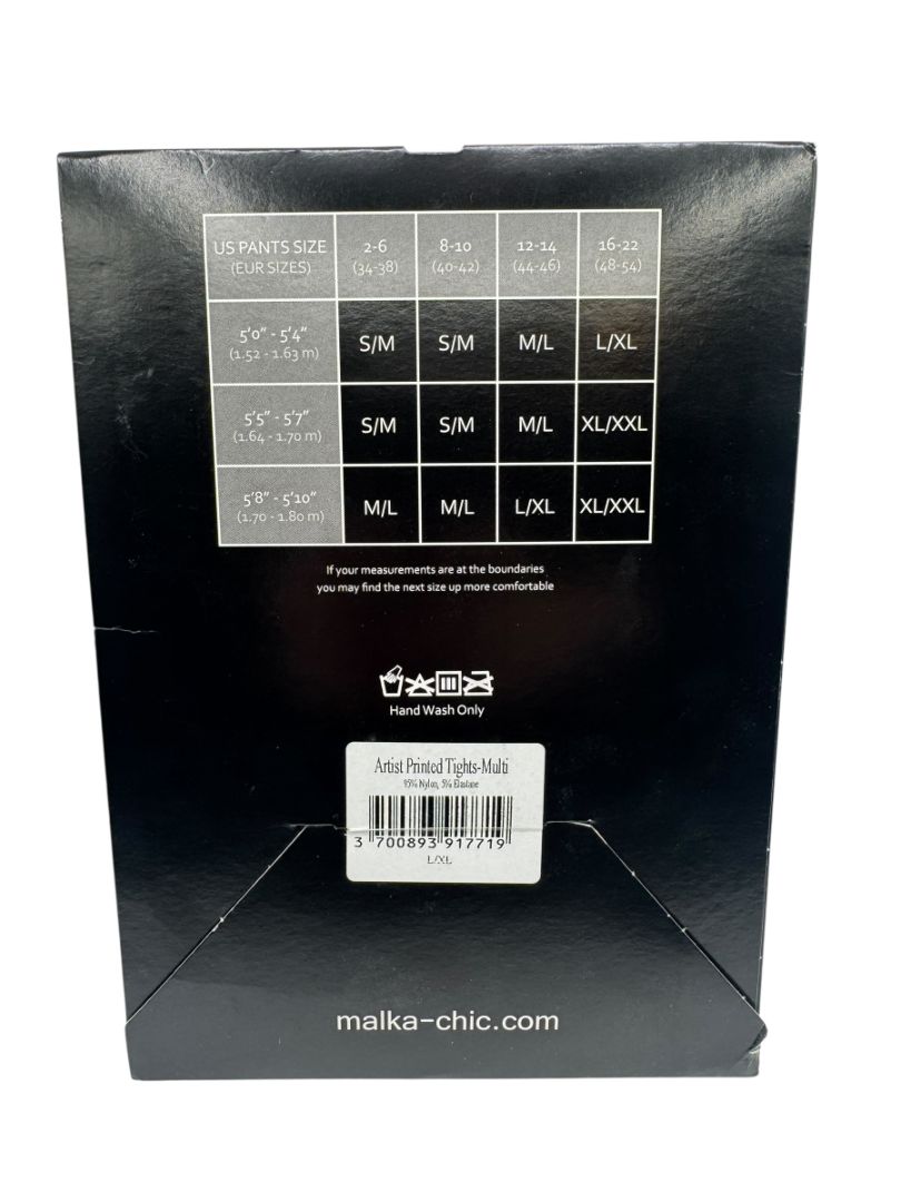 Malka Chic "Twilight Printed Tights" - Size L/XL