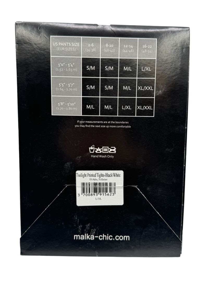 Malka Chic Artist Printed Tights - Size L/XL