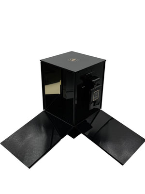 Chanel Coco Noir Fragrance Launch Acrylic Display Case with Leather Carry Case