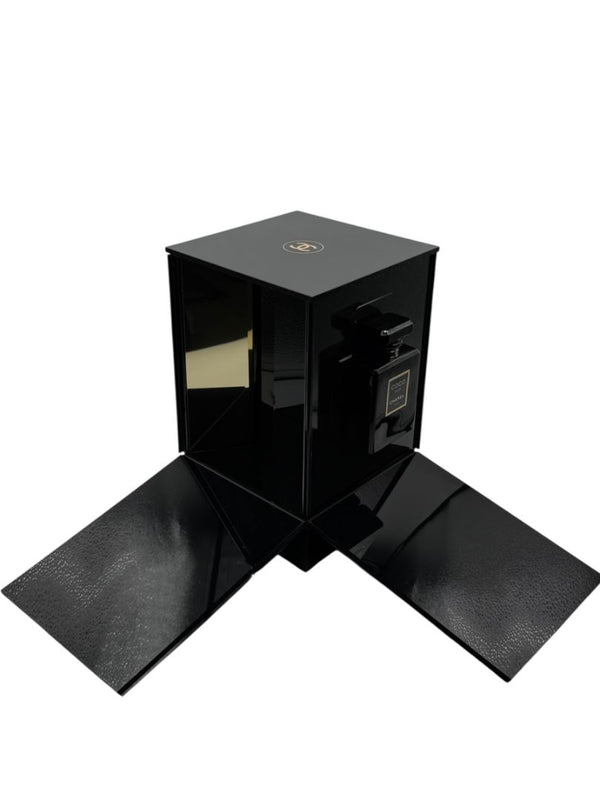 Chanel Coco Noir Fragrance Launch Acrylic Display Case with Leather Carry Case