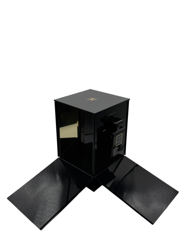 Chanel Coco Noir Fragrance Launch Acrylic Display Case with Leather Carry Case