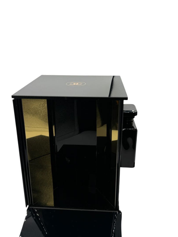 Chanel Coco Noir Fragrance Launch Acrylic Display Case with Leather Carry Case