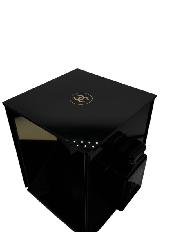 Chanel Coco Noir Fragrance Launch Acrylic Display Case with Leather Carry Case