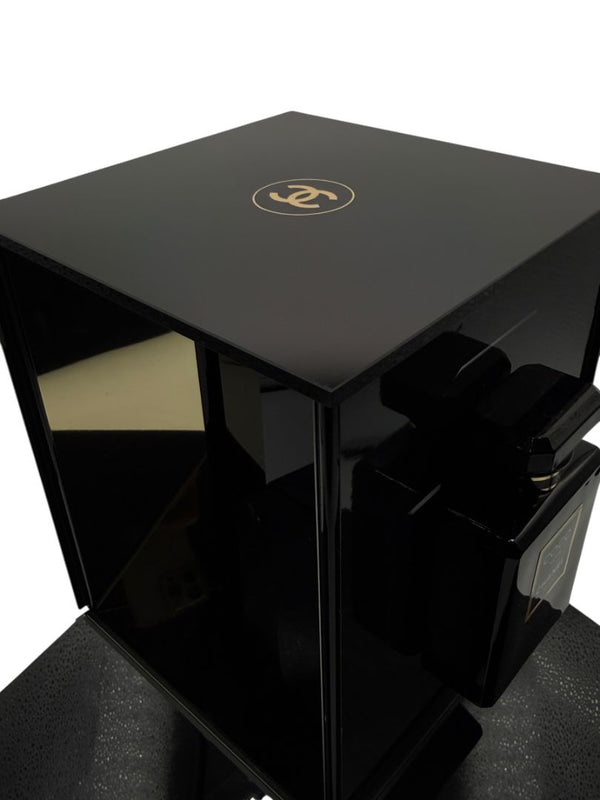 Chanel Coco Noir Fragrance Launch Acrylic Display Case with Leather Carry Case