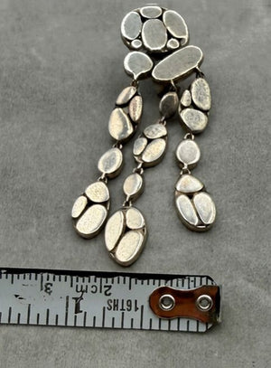 John Hardy Kali Sterling Silver Pebble Station Necklace & Drop Earrings Set