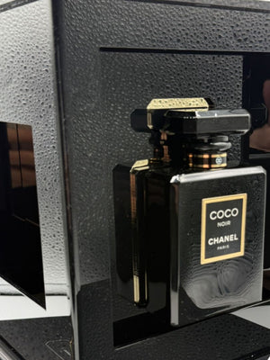 Chanel Coco Noir Fragrance Launch Acrylic Display Case with Leather Carry Case
