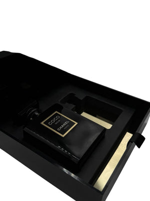 Chanel Coco Noir Fragrance Launch Acrylic Display Case with Leather Carry Case