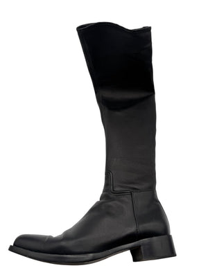 Alaïa Black Leather Over-the-Knee Boots – Size 40.5