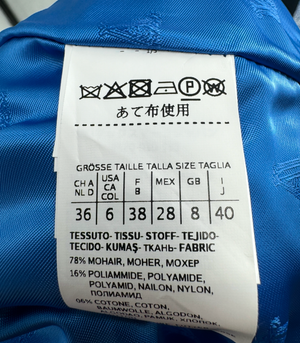 Max Mara Mohair Cobalt Blue Blazer New w/ Tags - Size 6