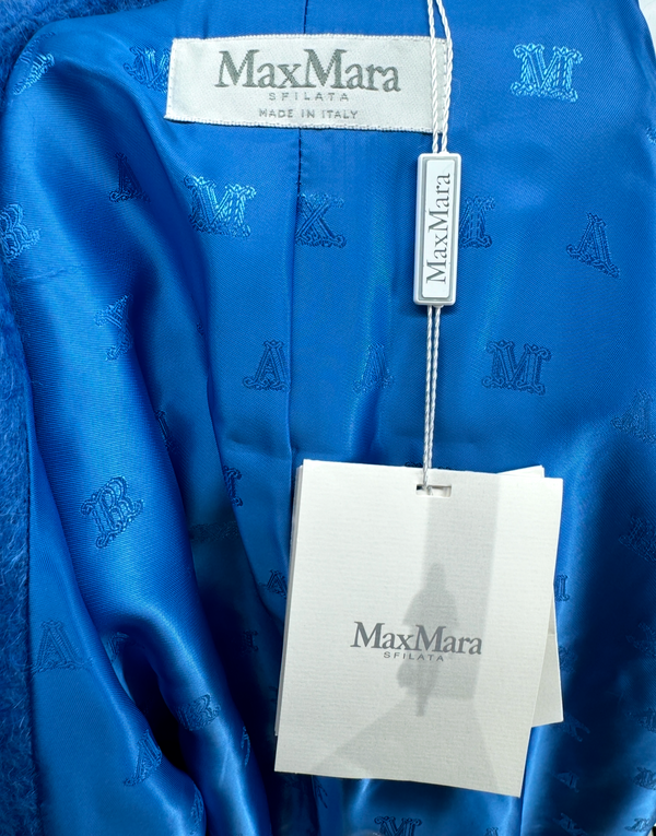 Max Mara Mohair Cobalt Blue Blazer New w/ Tags - Size 6