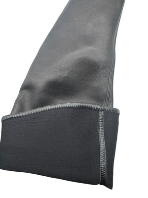 Alaïa Black Leather Over-the-Knee Boots – Size 40.5