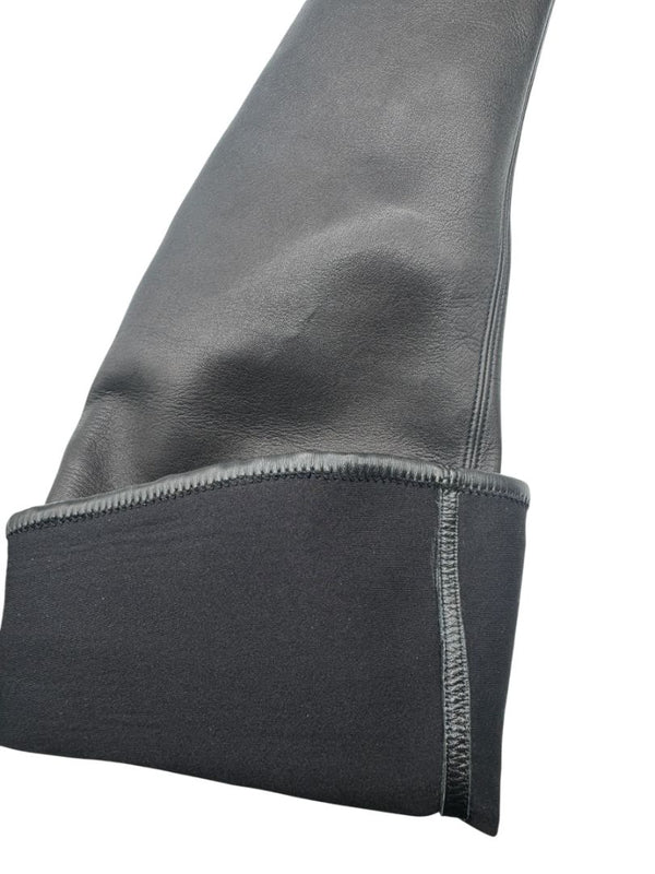 Alaïa Black Leather Over-the-Knee Boots – Size 40.5