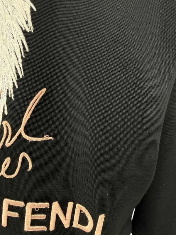 Fendi Karlito “Karl Lover” Fur Embellished Sweatshirt – Size IT 42