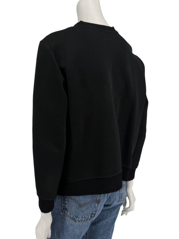 Fendi Karlito “Karl Lover” Fur Embellished Sweatshirt – Black – Size IT 40