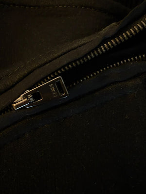 Fendi Karlito “Karl Lover” Fur Embellished Sweatshirt – Black – Size IT 40