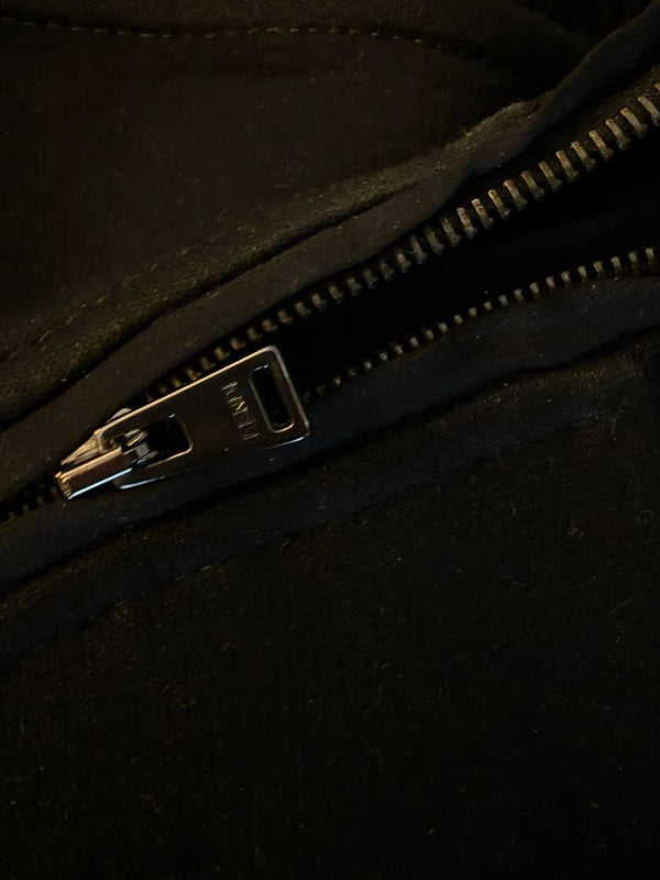 Fendi Karlito “Karl Lover” Fur Embellished Sweatshirt – Black – Size IT 40