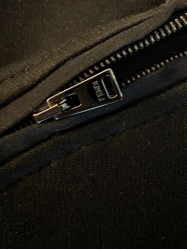 Fendi Karlito “Karl Lover” Fur Embellished Sweatshirt – Black – Size IT 40