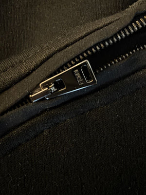 Fendi Karlito “Karl Lover” Fur Embellished Sweatshirt – Black – Size IT 40