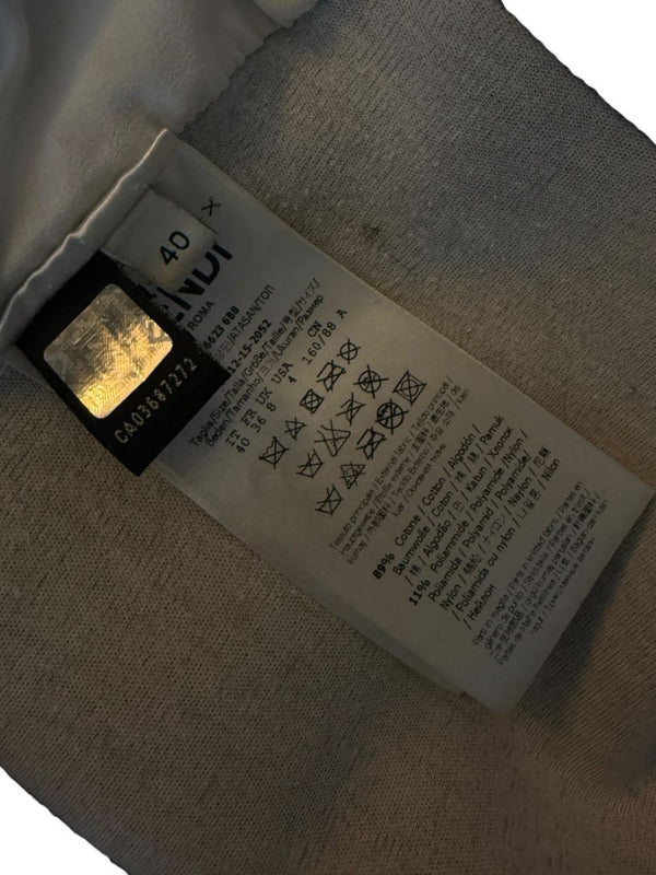 Fendi Karlito “Karl Lover” Fur Embellished Sweatshirt – Black – Size IT 40