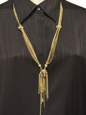 Chanel Lion Head Tassel Necklace with CC Charms – Fall 2011 – 20"