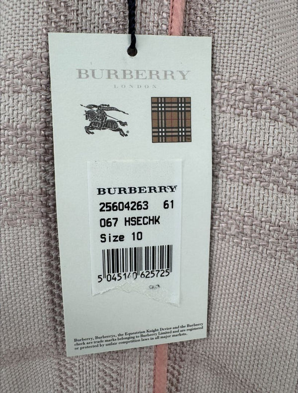 Burberry Plaid Print Blazer NWT - Size 10