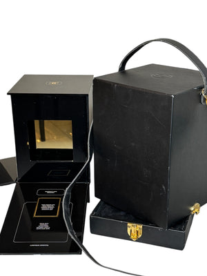 Chanel Coco Noir Fragrance Launch Acrylic Display Case with Leather Carry Case