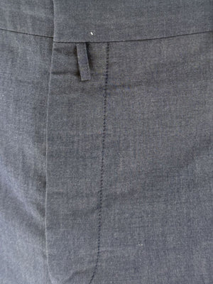 Jil Sander Tailor Made Men's 52 Blue Gray Cotton 2 Piece Suit 3 Button